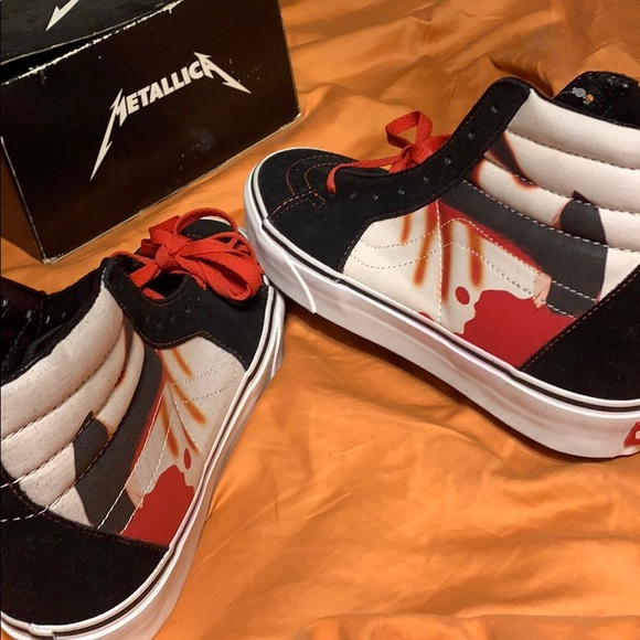 Metallica vans new with box size 8 open to offers main image 4